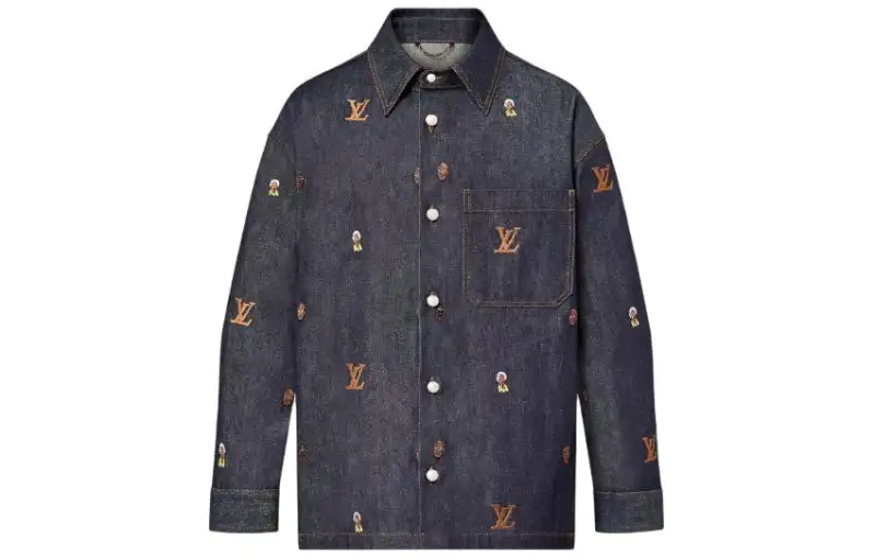 LOUIS VUITTON Embroidered Denim Overshirt Henry Taylor