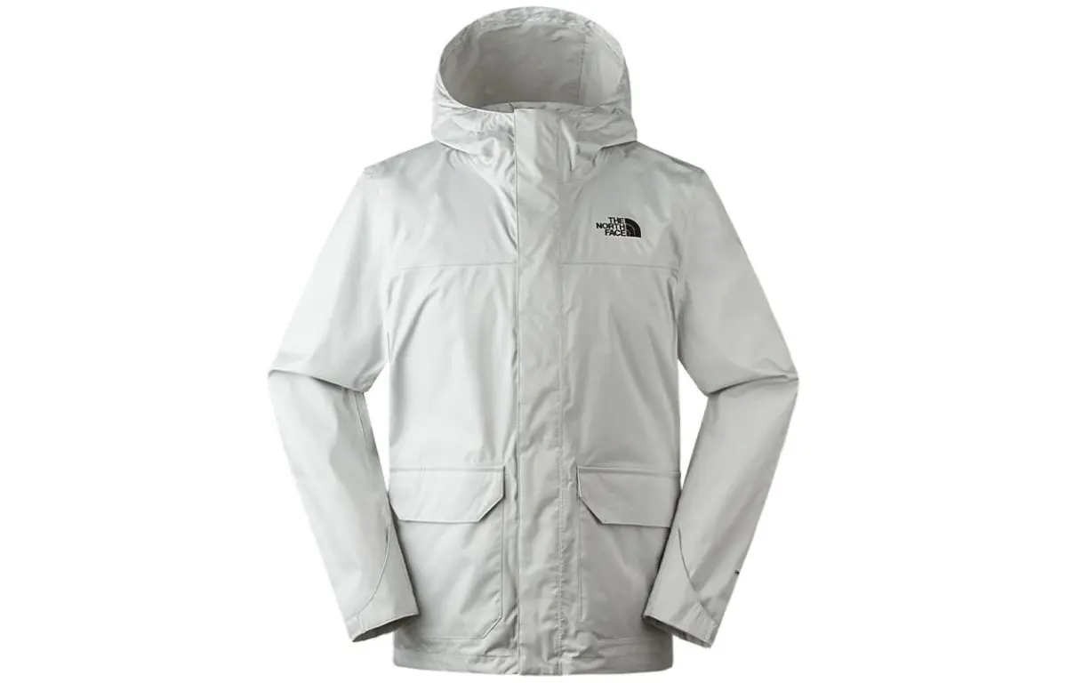 THE NORTH FACE Urban Exploration Hiking Waterproof, Windproof, And Breathable Windbreaker Jacket Men's Gray