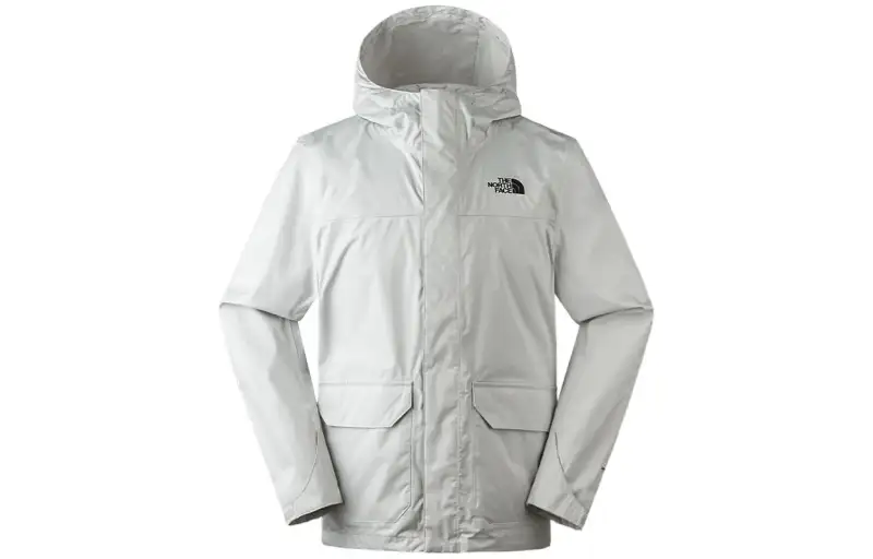 THE NORTH FACE Urban Exploration Hiking Waterproof, Windproof, And Breathable Windbreaker Jacket Men's Gray