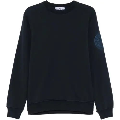 Stone Island Compass-embroidered sweatshirt