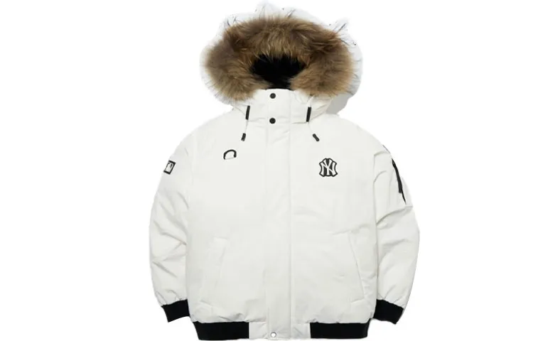 MLB Down Jacket Winter, Short Unisex White