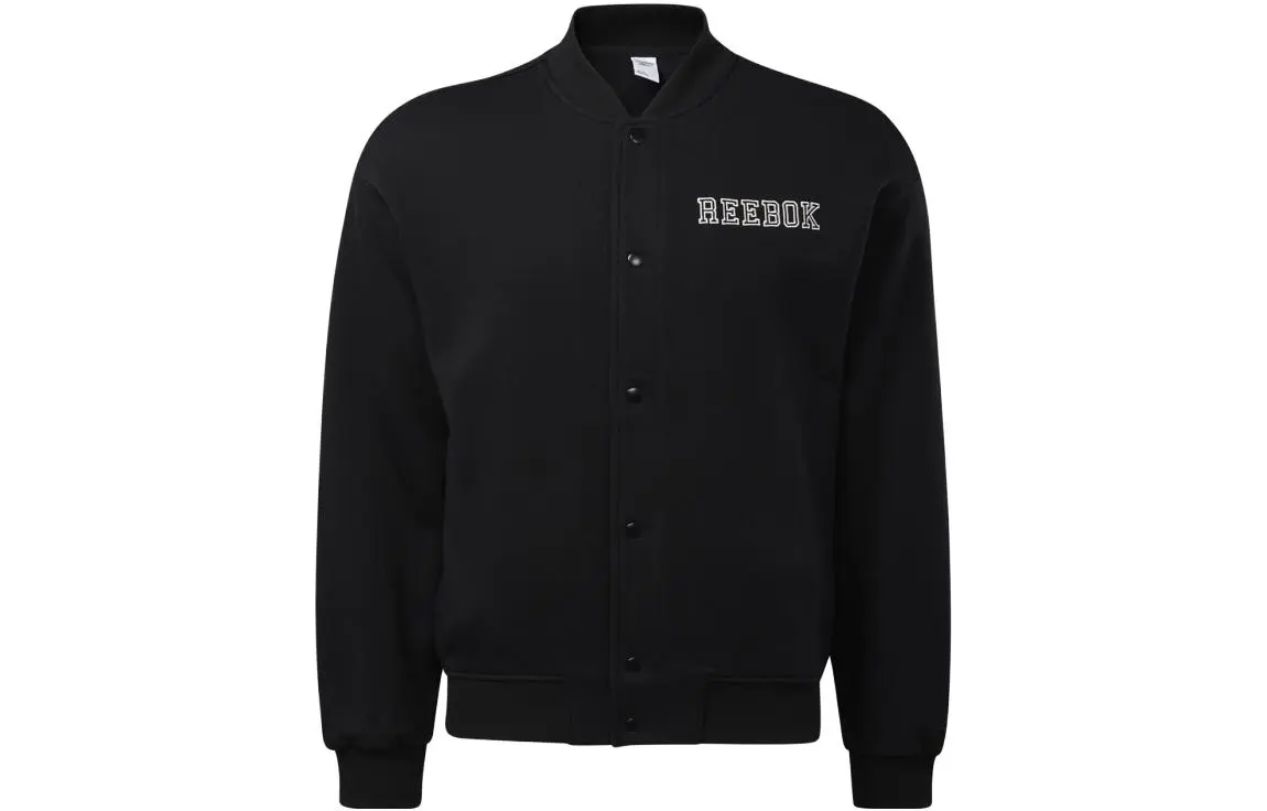 Reebok Jackets Unisex Black Baseball Collar Thickened Other