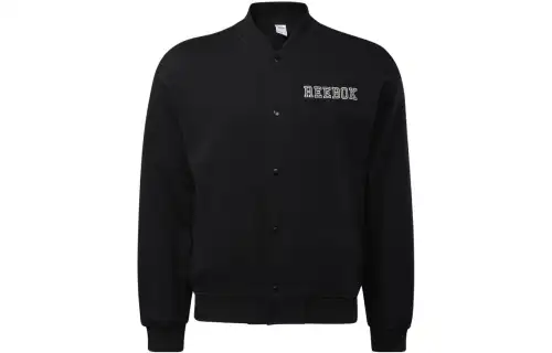 Reebok Jackets Unisex Black Baseball Collar Thickened Other