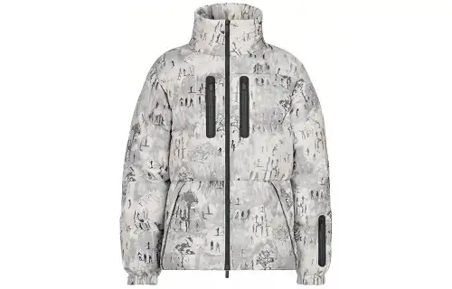 DIOR x Peter Doig Down Jacket Men's White