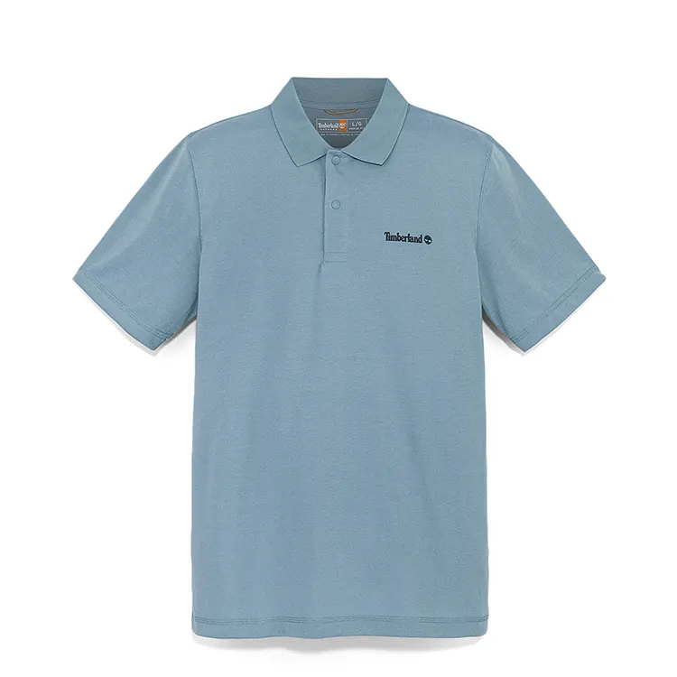 Timberland Polo Shirt Men's Steel Blue