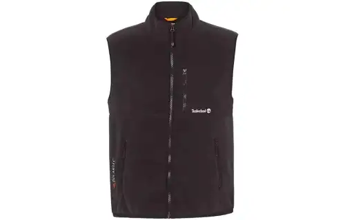 Timberland Vests Men's Black Stand Collar Moderate Other