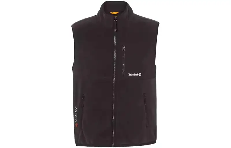 Timberland Vests Men's Black Stand Collar Moderate Other