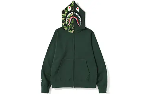 Bape Milo Camo Milo Shark Full Zip Hoodie