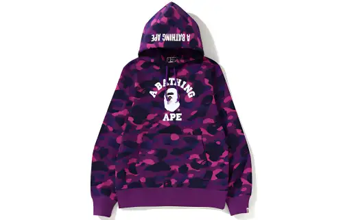 Bape Color Camo College Pullover Hoodie