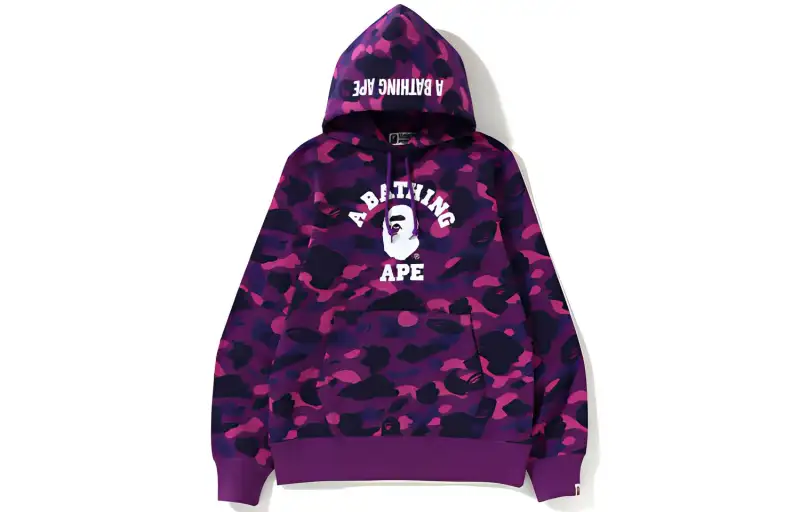 Bape Color Camo College Pullover Hoodie