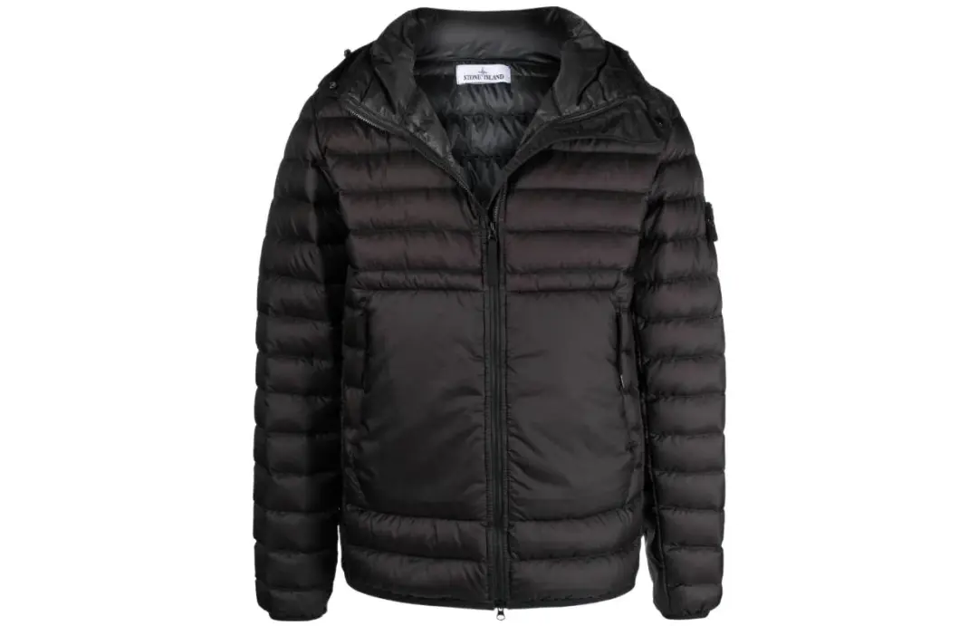 STONE ISLAND Down Jacket Unisex Black