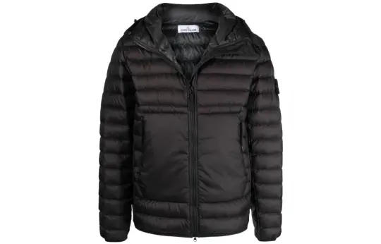 STONE ISLAND Down Jacket Unisex Black