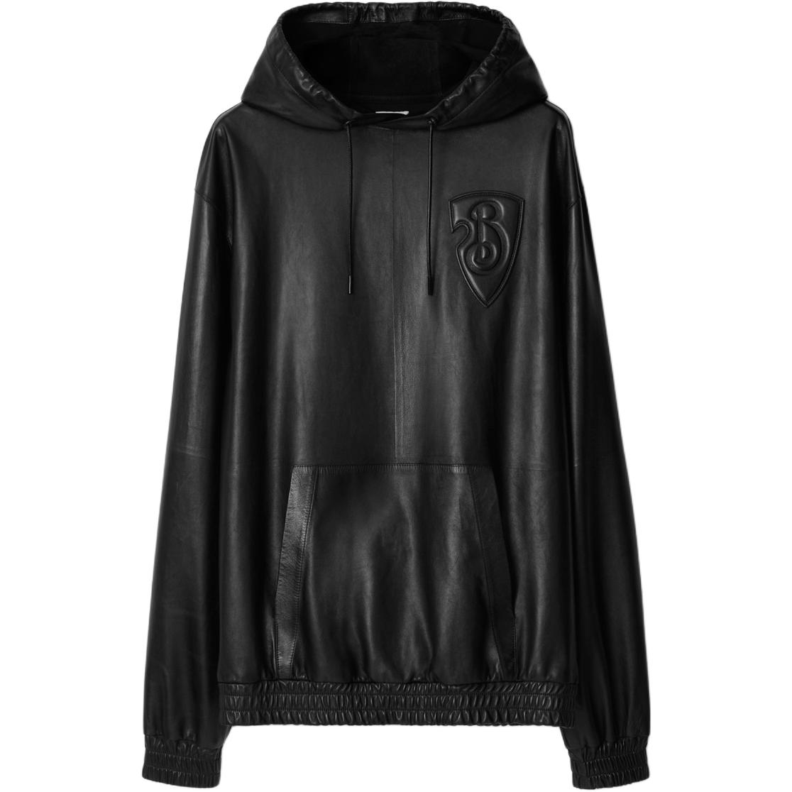 Burberry B Shield Leather Hoodie