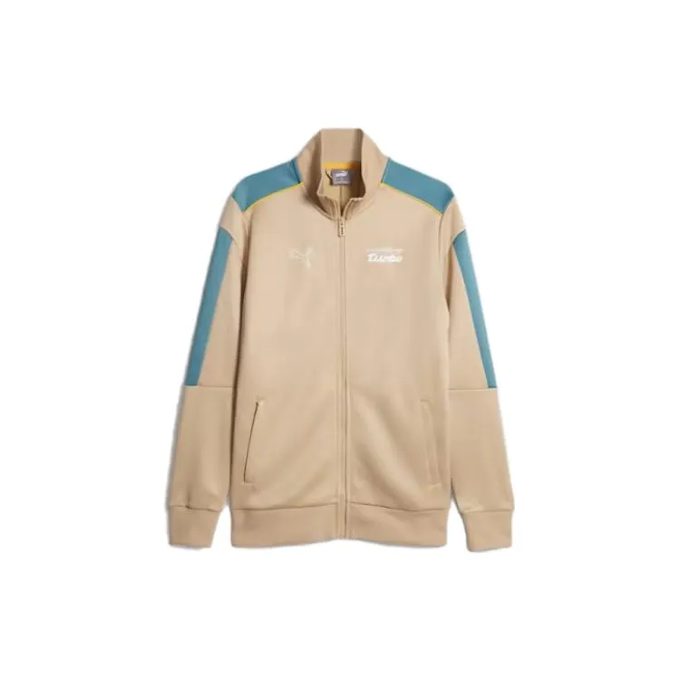 PUMA Jackets Men's Yellow Stand Collar Moderate Straight Fit