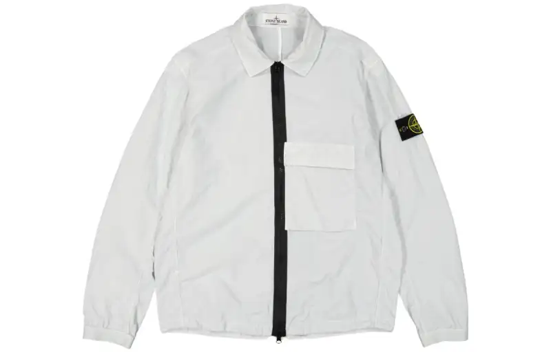 STONE ISLAND Jackets & Coats Men's Light Gray