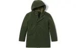 Timberland Puffer Jackets Men's Luggage Bag Green Hooded Thickened