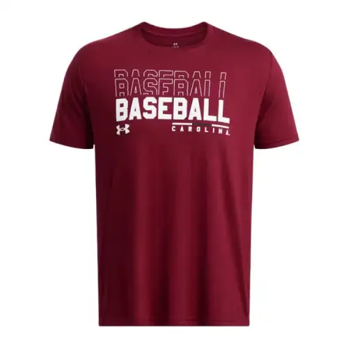 Under Armour Performance CottonCollegiate T Shirt Men's Burgundy