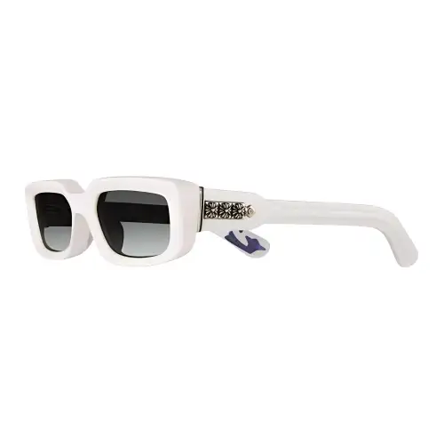 Chrome Hearts Brand Logo Rectangular Sunglasses Men's White