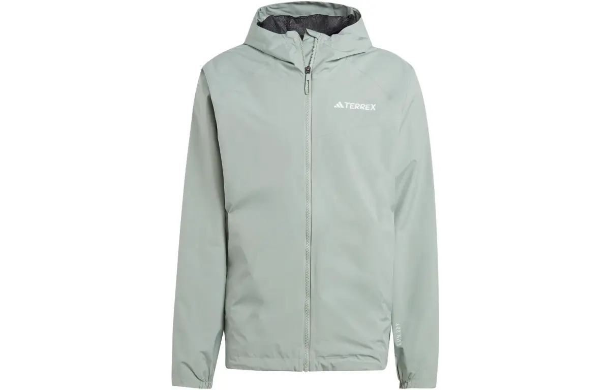 Adidas Waterproof And Windproof Windbreaker Jacket Men's Dusty Green