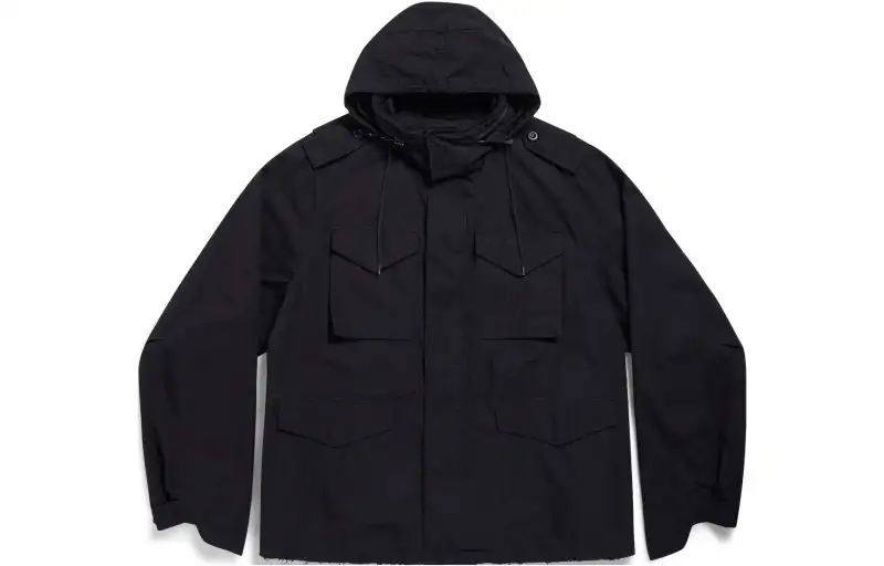 Balenciaga Jackets & Coats Loose Fit Unisex Black