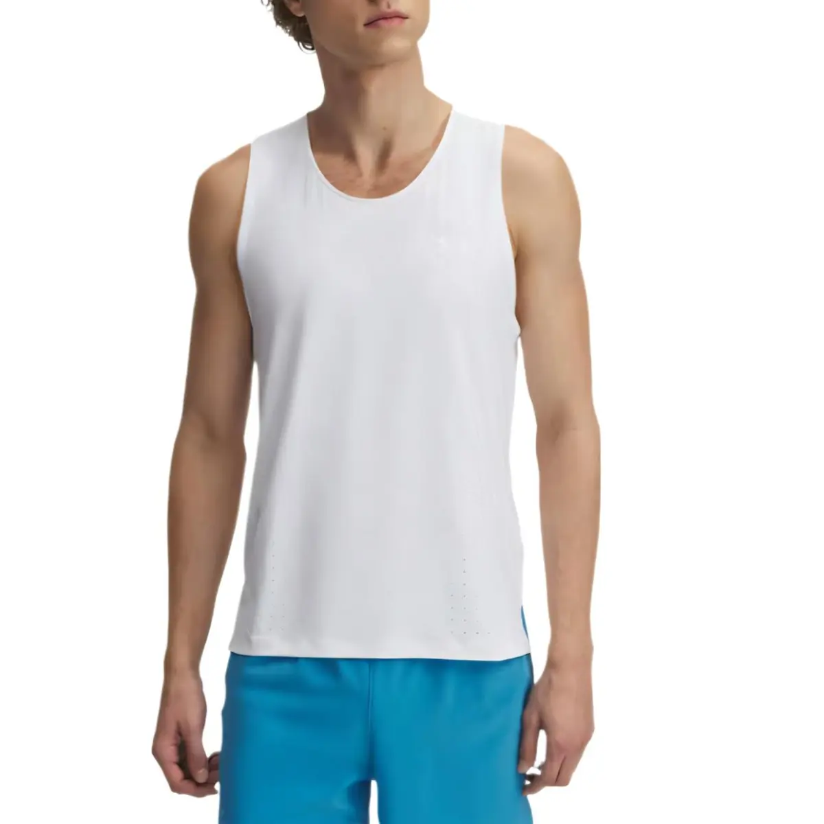 Under Armour Launch EliteIso Chill Tank Top Men's White