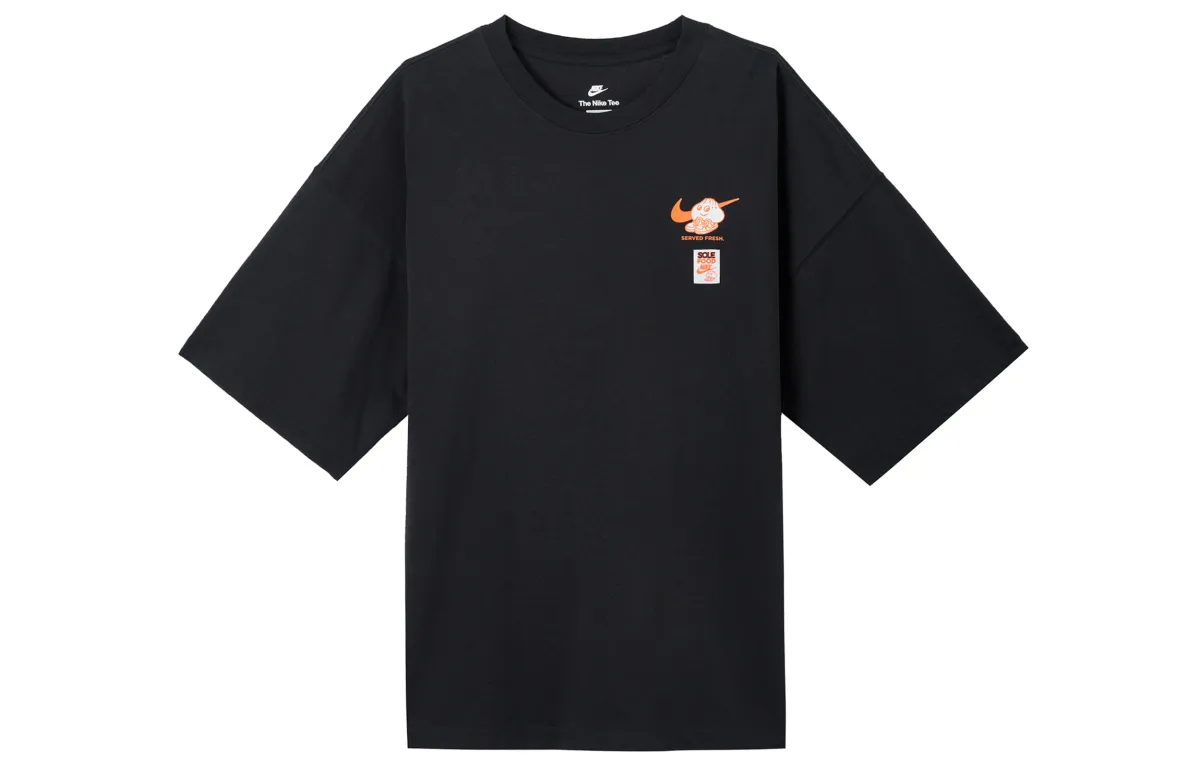 Nike T-Shirts Men's Black Crew Neck Moderate