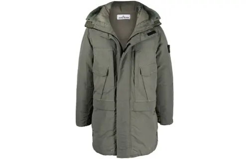 STONE ISLAND Down Jacket Unisex Green