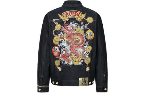EVISU Denim Jacket Men's Denim Blue