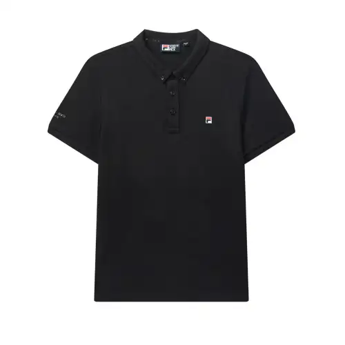 FILA Polo Shirts Men's Black Bk Polo Collar Moderate