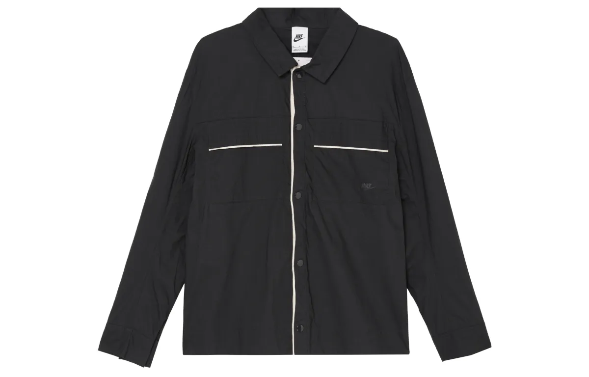 Nike Jackets Men's Black Lapel Moderate Other