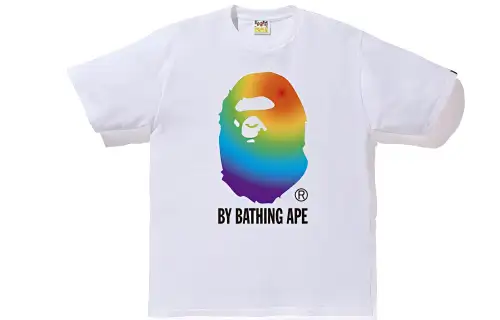 Bape Rainbow By Bathing Tee