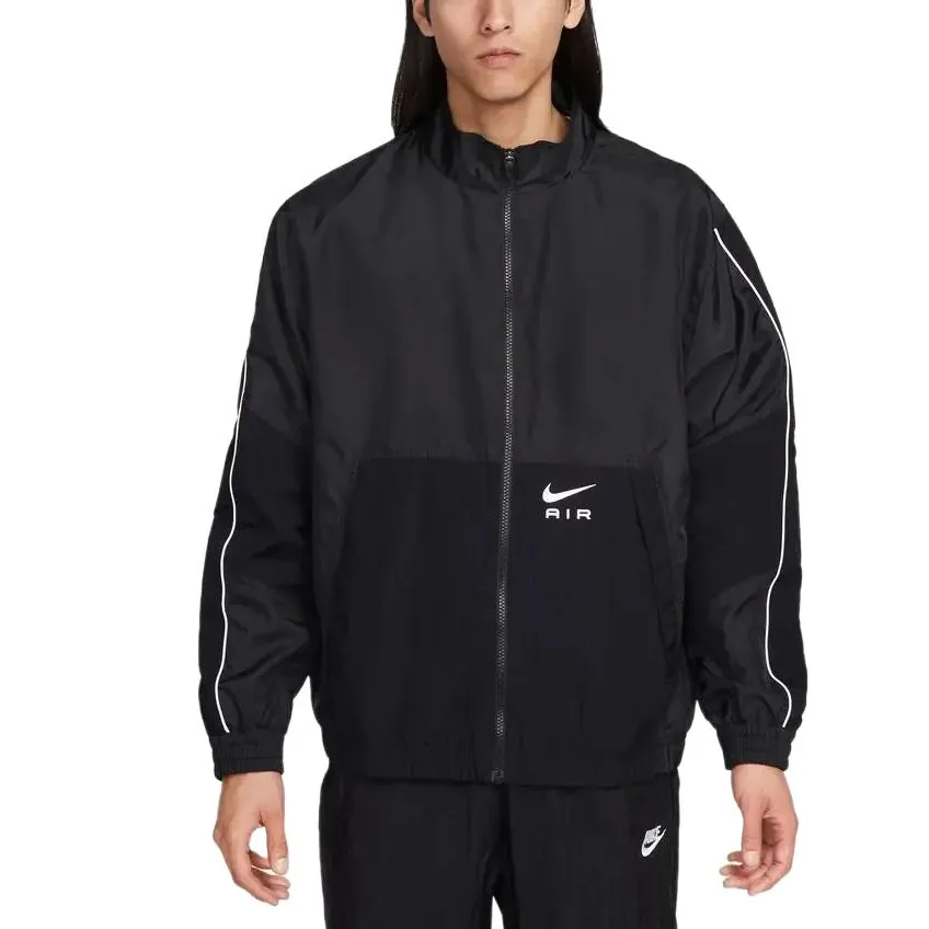 Nike Jackets Men's Black Stand Collar Moderate Other