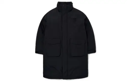 MLB Base Logo Down Jackets Unisex Black Stand Collar Moderate Other
