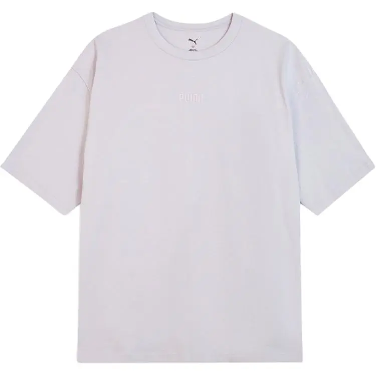 PUMA T-Shirts Men's Pink Crew Neck Moderate