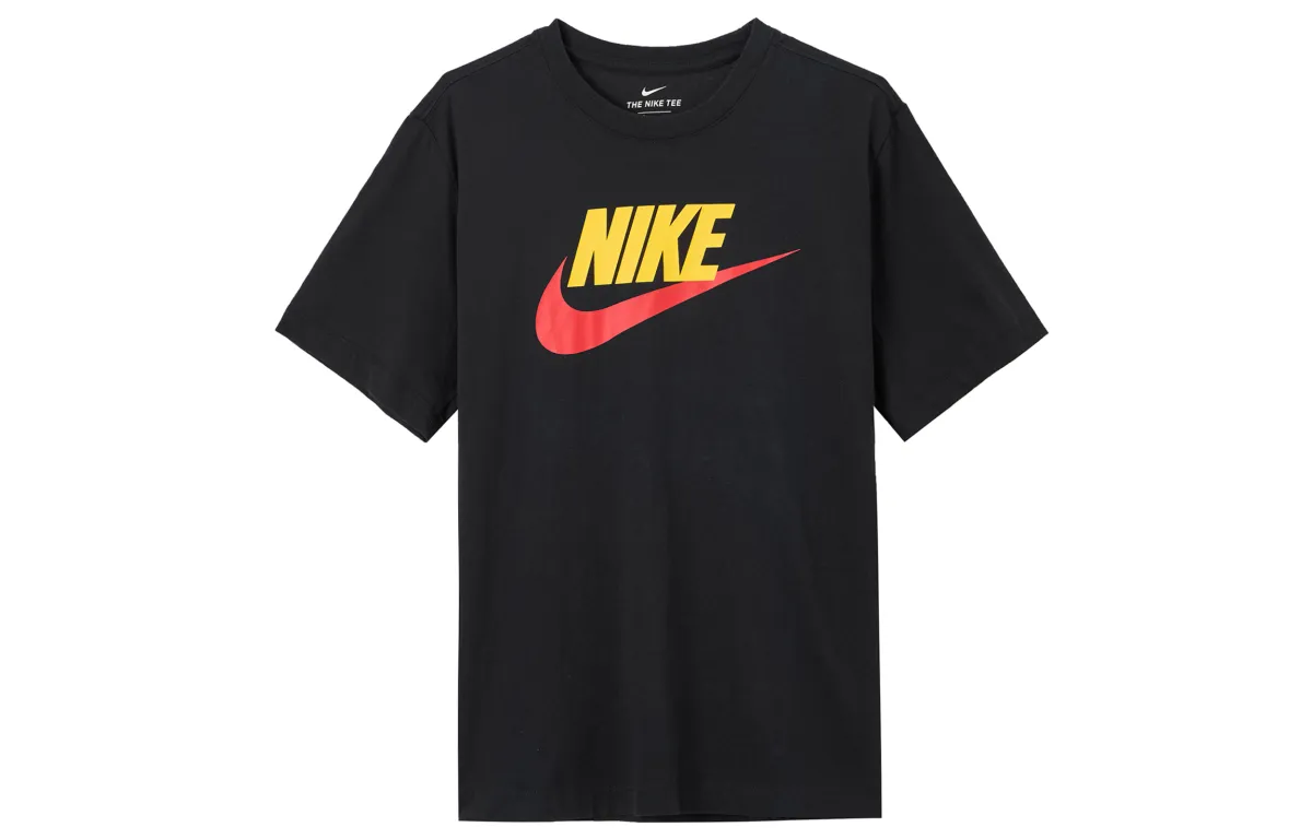 Nike T-Shirts Men's Crew Neck Moderate Straight Fit