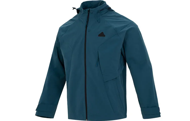 Adidas Jackets Men's Blue Hooded Moderate Other