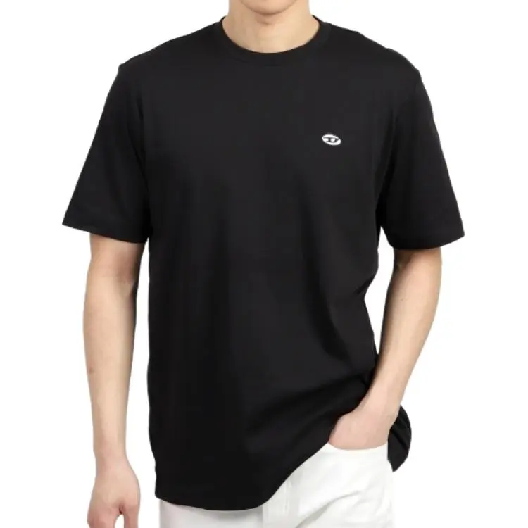 DIESEL T-Shirts Men's Black Crew Neck
