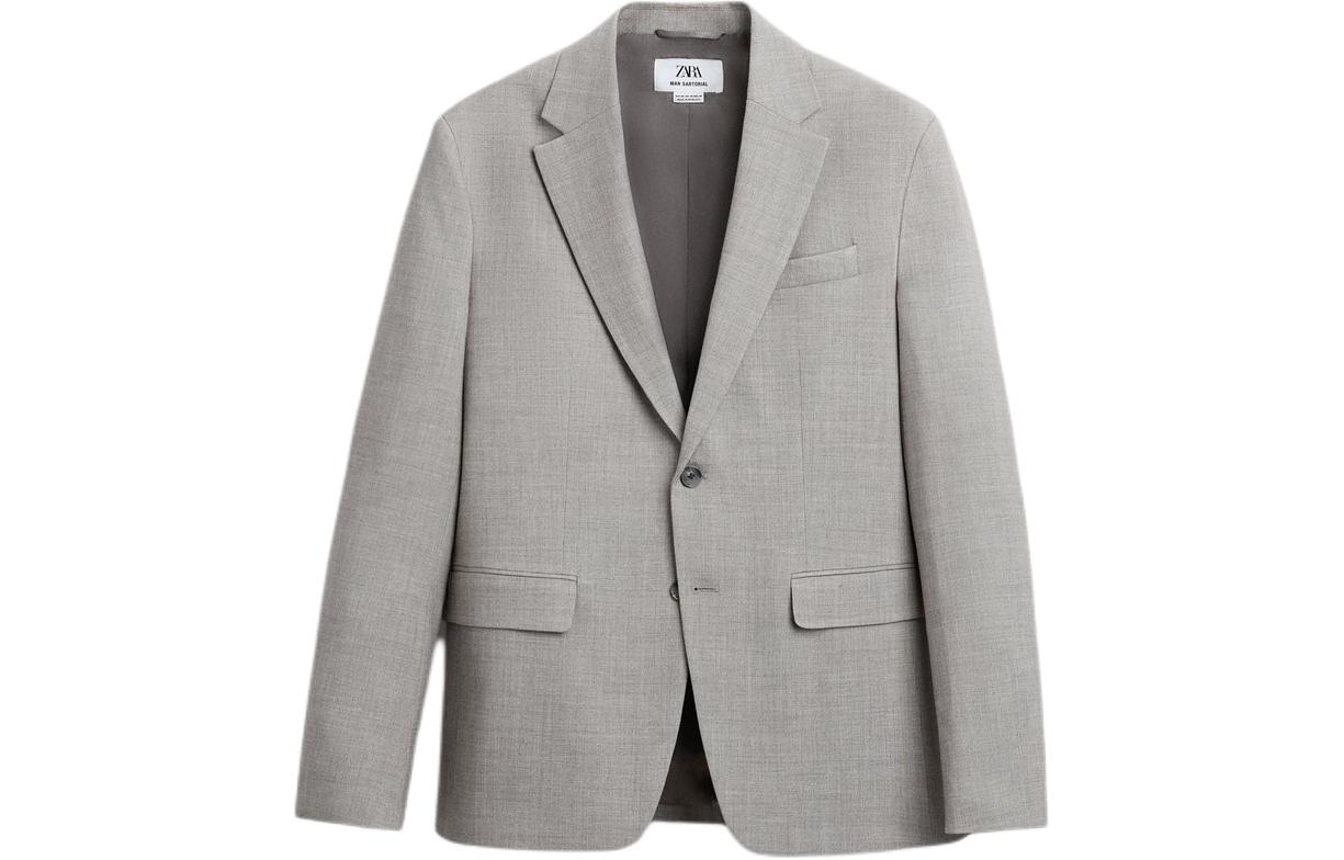ZARA Business Suits Men's Sand Moderate Business Suit