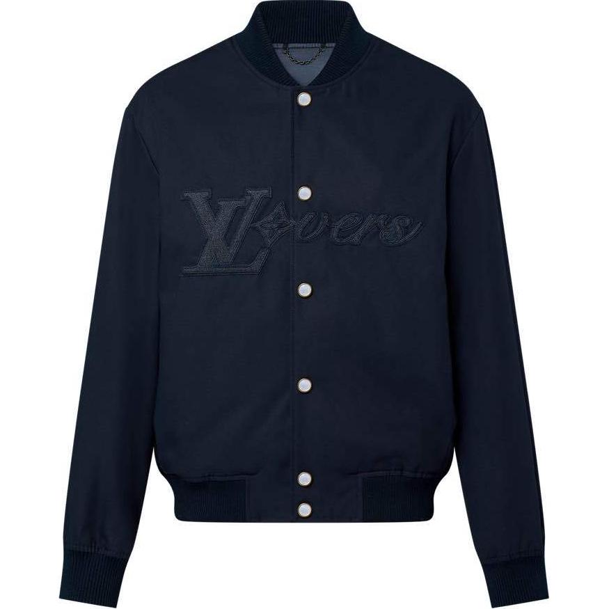 Мужская куртка Louis Vuitton LOUIS VUITTON SS24 Logo (темно-синяя)