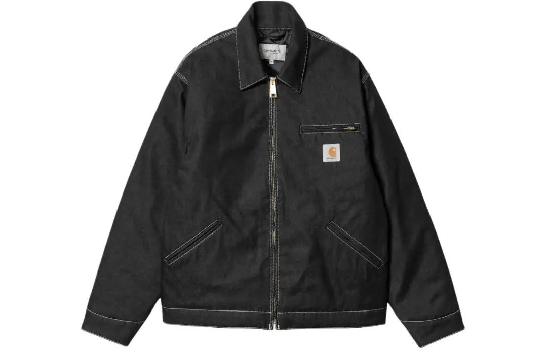 Carhartt WIP OG Detroit Jacket Denim Jacket Men's Black Rigidity