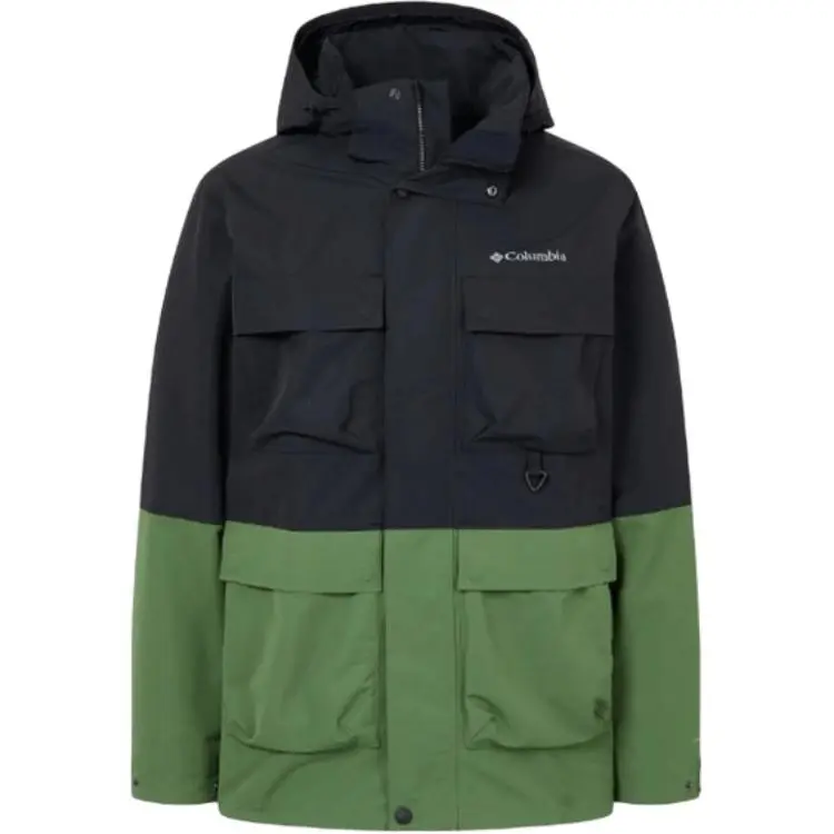 Columbia Transit Waterproof And Warm Windbreaker Jacket Men's Dark Black