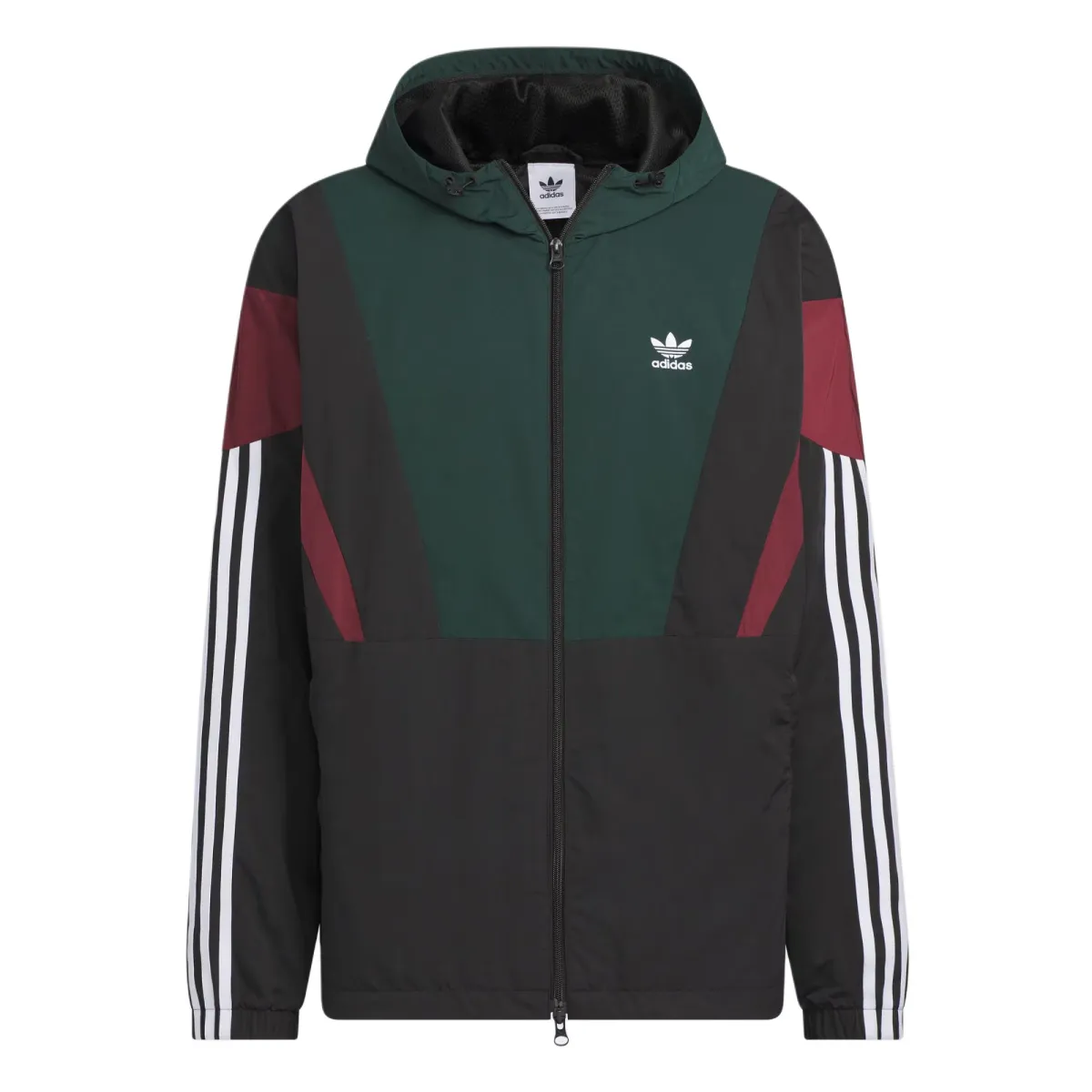 Adidas Originals WINDBREAKER BLOCK Jacket Men's Dark Green/Black