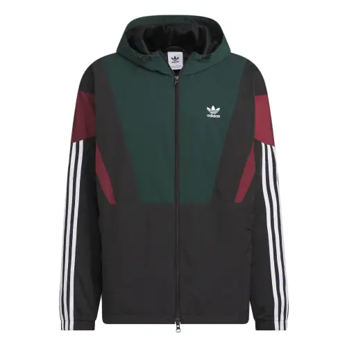 Adidas Originals WINDBREAKER BLOCK Jacket Men's Dark Green/Black