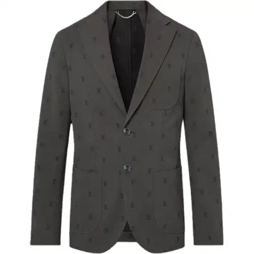 Lv Lv Blason Jacquard Cotton Napolitana Jacket