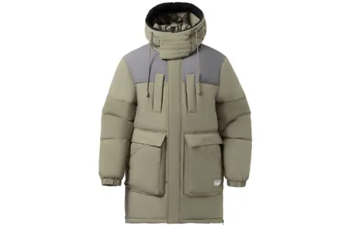Li Ning Urban Outdoor Collection Down Jackets Men's Blue Grass Green Shadow Gray Hooded Moderate Other