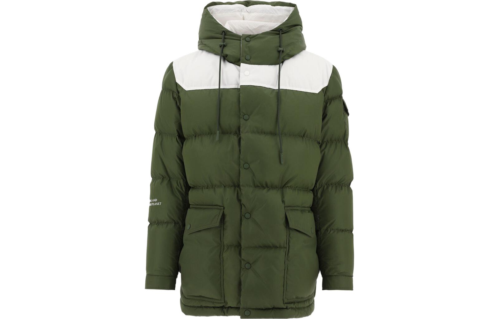Мужской пуховик Moncler SS22 junzo (зеленый)