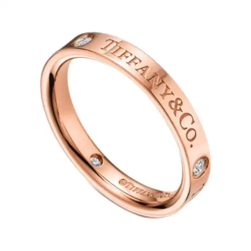 TIFFANY & CO. Return To Tiffany Collection 18K Gold Rings Women's Rose Gold