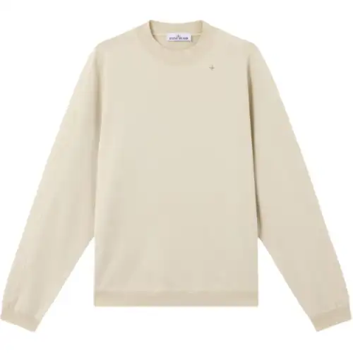 STONE ISLAND Logo Embroidered Crewneck Sweatshirt
