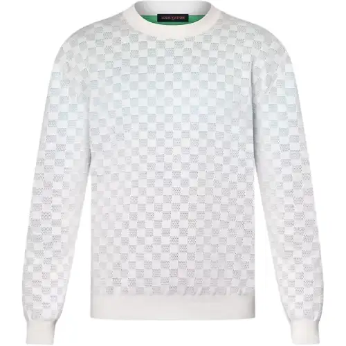 LOUIS VUITTON Damier Gradient Jacquard Pullover