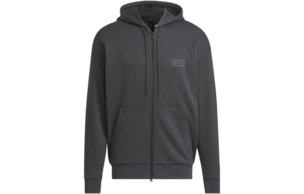 Adidas Jackets Men's Carbon Black Hooded Moderate Other